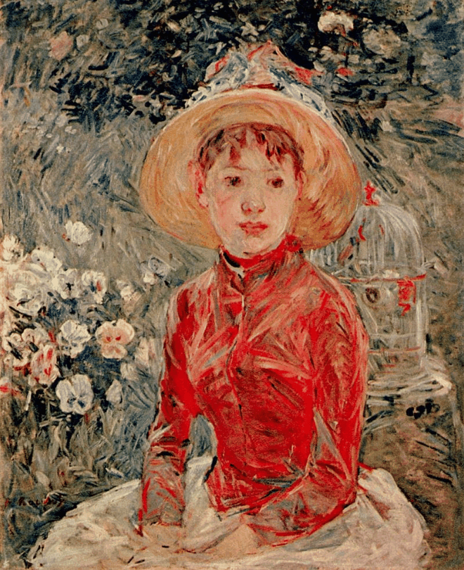 Berthe Morisot: Corsetto in rosso