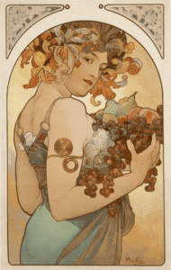 Alfonse Mucha: Frutta, anno 1897