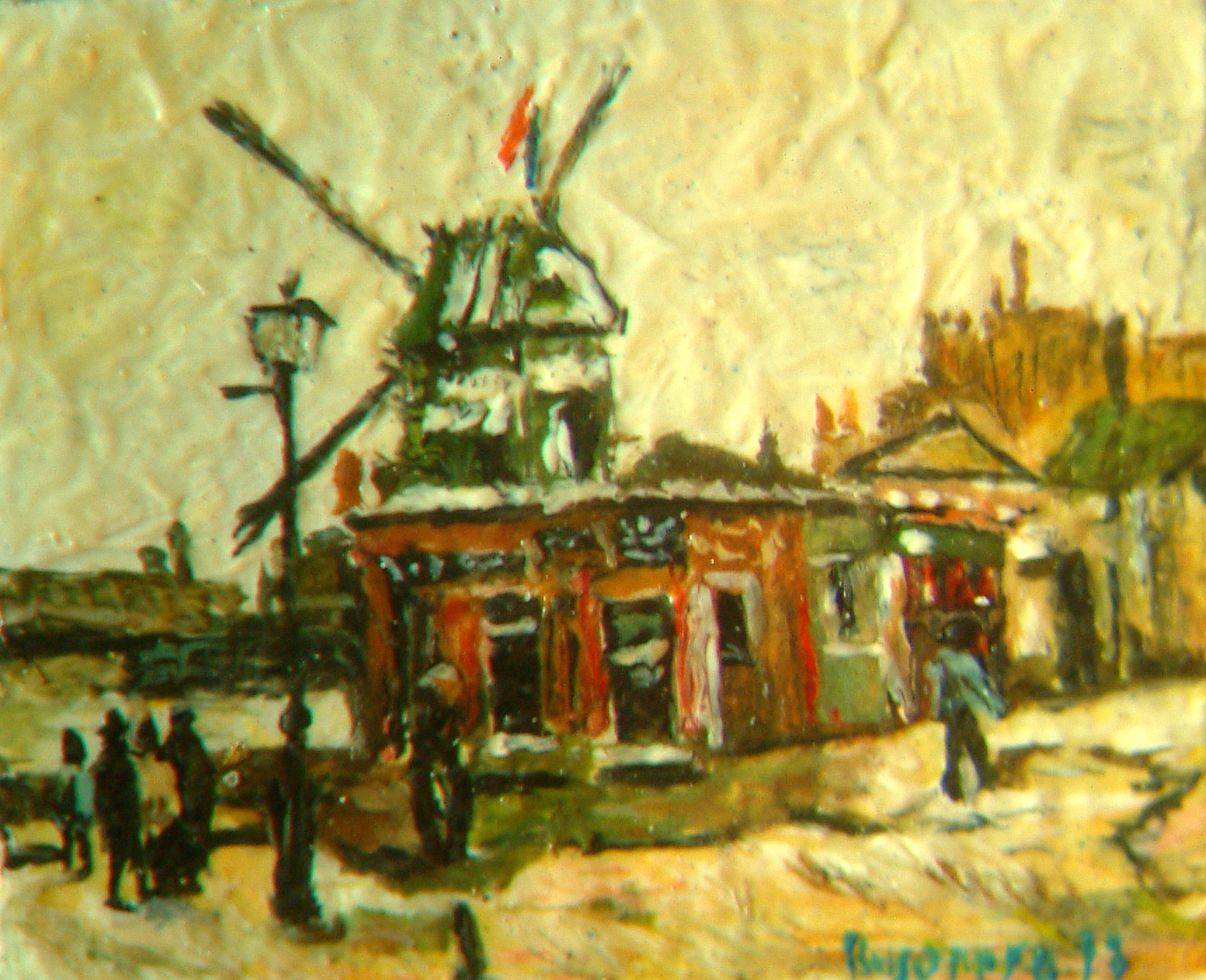 Stefano Busonero: riproduzione del Mulino Radet (Moulin de la Galette) di Vincent can Gogh