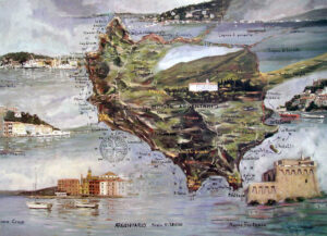 Pittura ad olio: una visione paesaggistica dell'Argentario