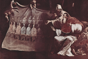 Sebastiano Ricci: La visione di papa Paolo III del Concilio di Trento. Olio su tela, anno 1687-88, Musei Civici di Piacenza.