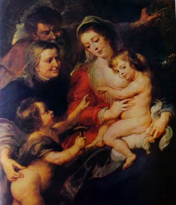 Seicento fiammingo - Rubens: La Sacra Famiglia