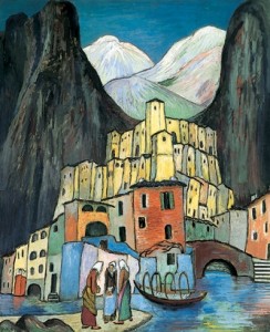 Marianne Werefkin: La città dolente, anno 1930 circa, Fondazione Comunale, d’Arte Moderna, Ascona.