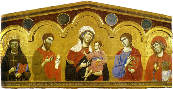 Guido da Siena, Madonna col Bambino e Santi