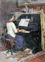 Alessandro Abate, La figlia Giannina al pianoforte