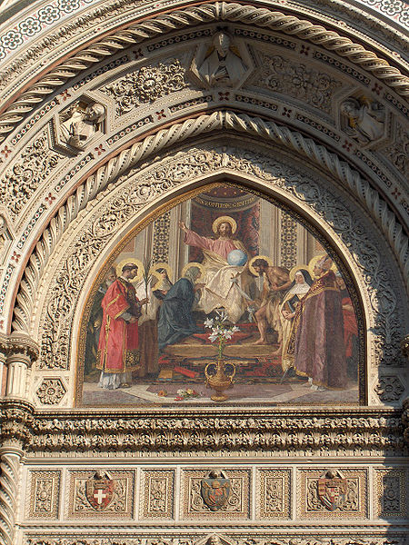 Mosaico del portale centrale del Duomo di Firenze