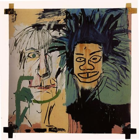 Pittore Jean Michel Basquiat - Dos cabezas