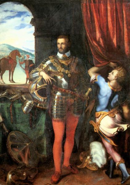 Giulio Campi - Ritratto del duca Ottavio Farnese