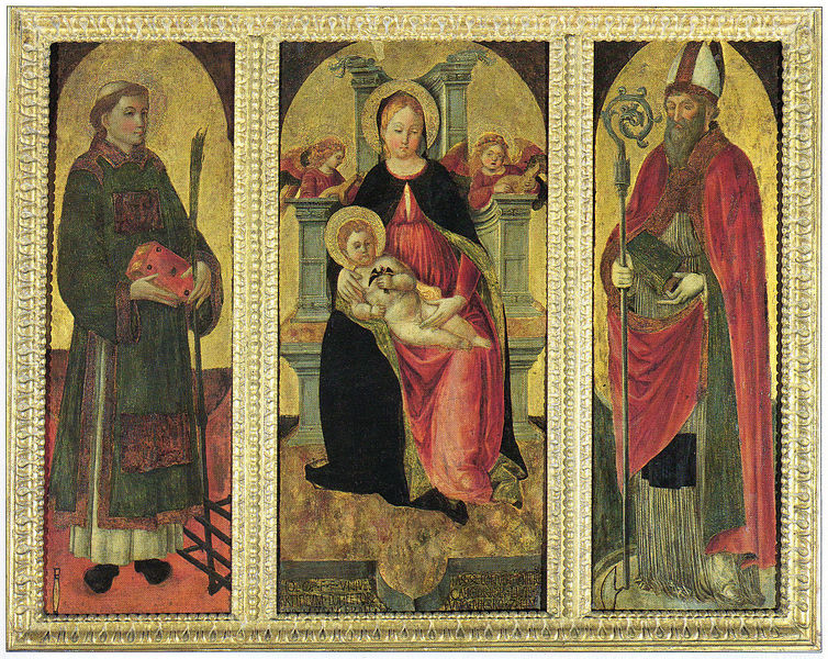 Madonna col Bambino tra i santi Lorenzo e Agostino