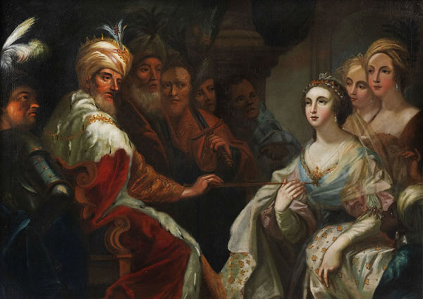 Esther di fronte a re Assuero
