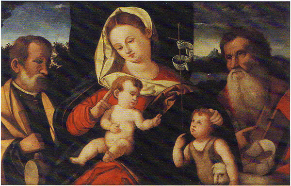 Sacra Famiglia con san Girolamo