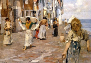 Ettore Tito: Chioggia (1898), Museo d'Orsay, Parigi.