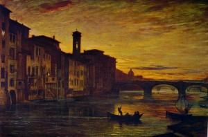 Antonio Fontanesi: L’Arno a Santa Trinità, Galleria d’arte Moderna, Firenze