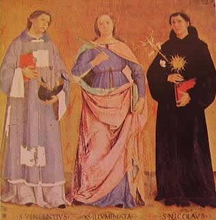 I santi Vincenzo Illuminata e Nicola: Antoniazzo Romano