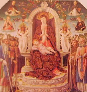 Madonna col bambino in trono fra i santi: Bartolomeo Vivarini