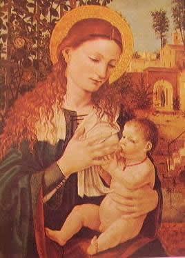 Madonna col bambino: Borgognone