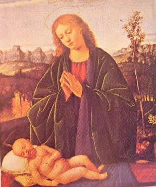 Madonna che adora il bambino: Marco Basaiti, Washington National gallery of Art.