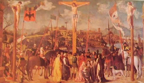 Crocifissione: Michele da Verona, 1501, Pinacoteca di Brera Milano