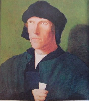 Ritratto virile: Luca di Leida, 1521 National Gallery di Londra