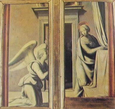 Annunciazione: Fra Bartolomeo 1495, Uffizi di Firenze