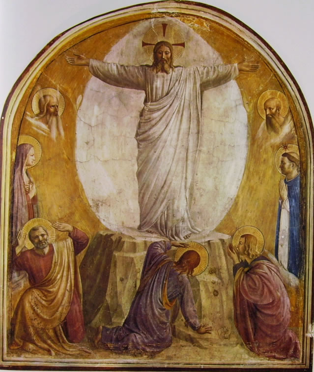 Beato Angelico: Affreschi di San Marco - Trasfigurazione