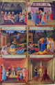 Anta dipinta, cm 118 x 75 con le raffigurazioni