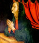 Vergine annunciante, 72 x 67 cm.