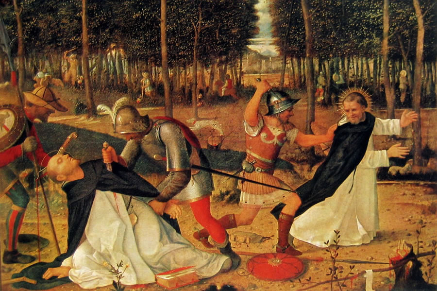 Giovanni Bellini: L'uccisione di San Pietro martire