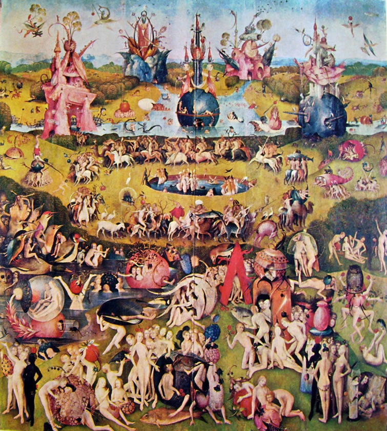 Hieronymus Bosch: Trittico delle delizie: parte centrale - Il giardino delle delizie