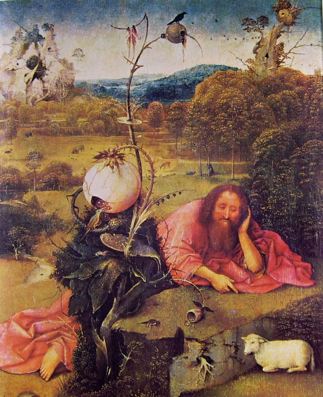 Hieronymus Bosch: San Giovanni Battista in meditazione