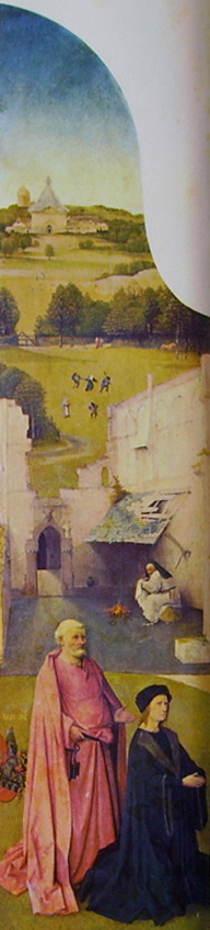 Hieronymus Bosch: Trittico dell'Epifania - San Pietro e il donatore
