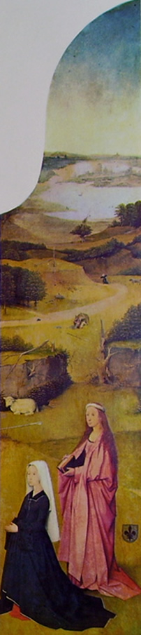 Hieronymus Bosch: Trittico dell'Epifania - Sant'Agnese e la donatrice