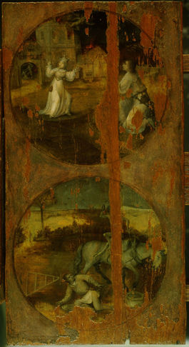 Hieronymus Bosch: Trittico del diluvio - Il diavolo in casa e in campagna