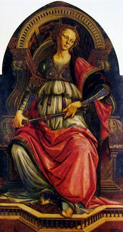 Il Botticelli: La fortezza (Galleria degli Uffizi)