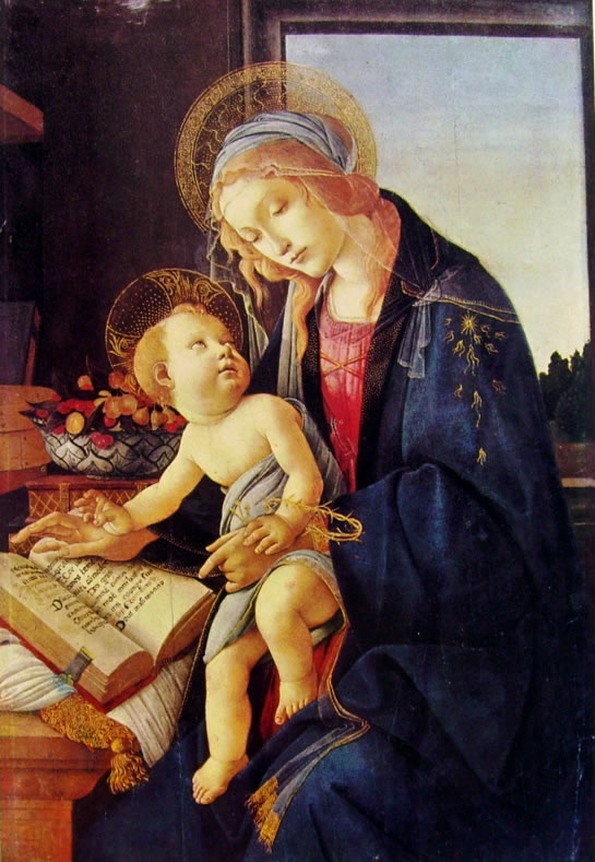 Il Botticelli: Madonna del libro