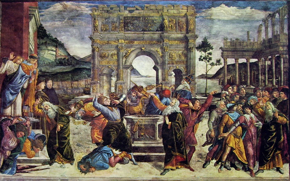 Punizione dei ribelli (Cappella Sistina) di Sandro Botticelli