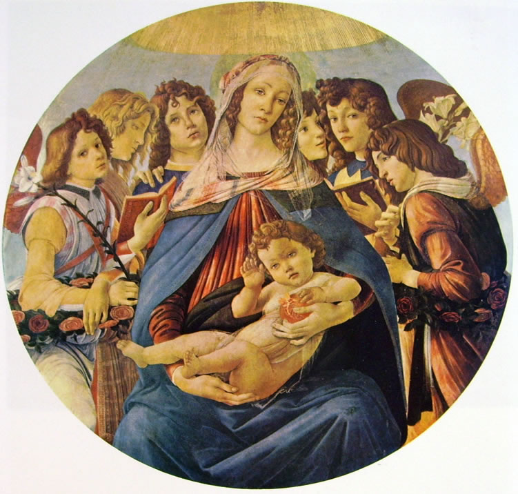 Il Botticelli: Madonna della melagrana (Uffizi)