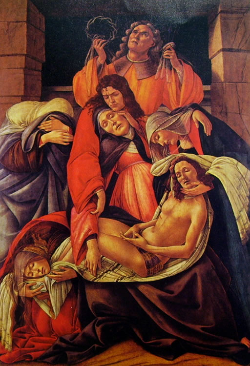 Il Botticelli: Compianto su Cristo morto (Poldi Pezzoli)