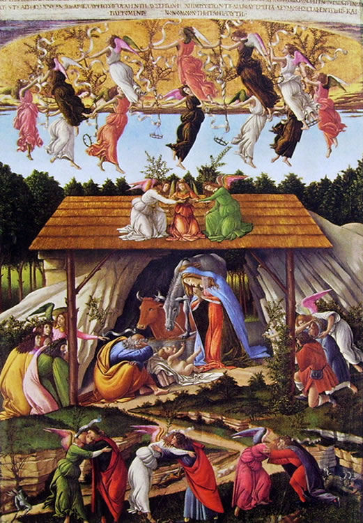 Il Botticelli: Natività mistica (National Gallery di Londra)