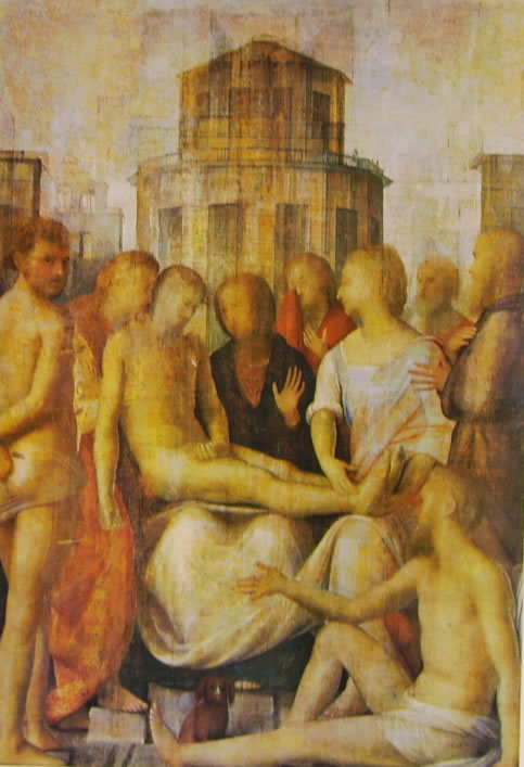Bramantino: Pietà con i Santi Sebastiano e Rocco