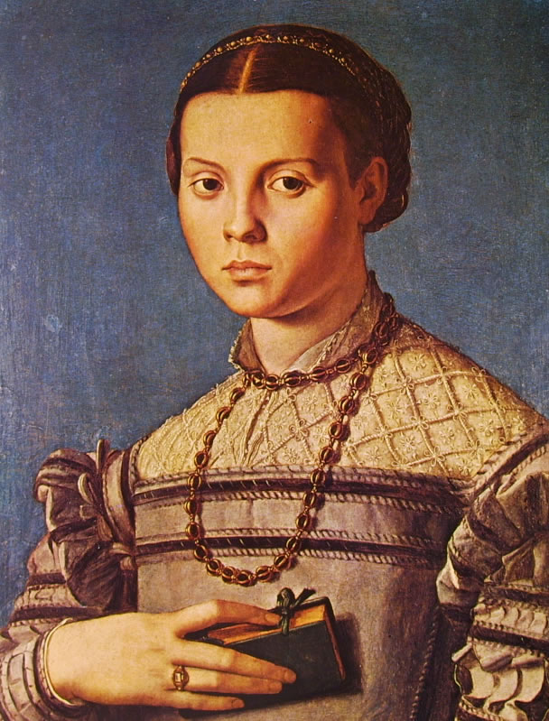 Il Bronzino: Ritratto di giovinetta con libro