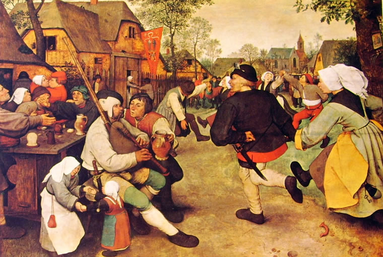 Pieter Bruegel: Danza di contadini