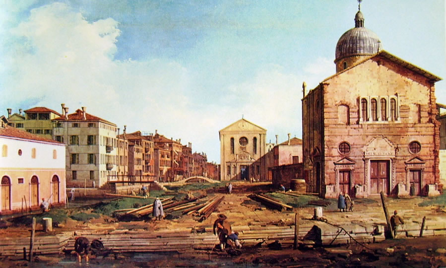 Il Canaletto: La chiesa di San Nicolò di Castello