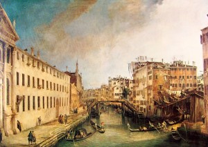 Canaletto: Rio dei mendicanti, cm. 200, Milano, collezione privata.