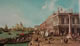55 Canaletto - il molo verso ovest con la libreria e la colonna di San Teodoro