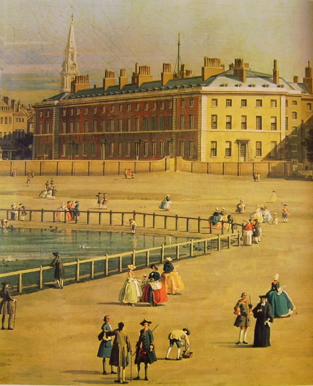 Il Canaletto: La Old Horse Guards da St. James's Park