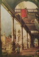 63 Canaletto - capriccio con colonnato e cortile