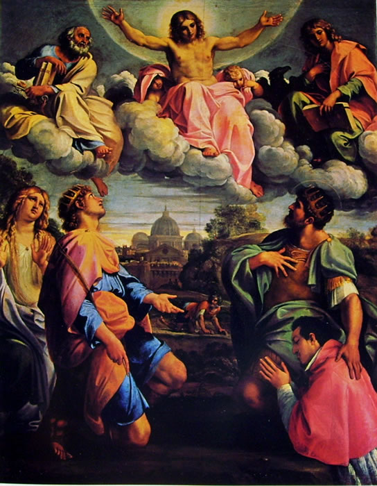 Annibale Carracci: Cristo in gloria e Santi (Pitti)