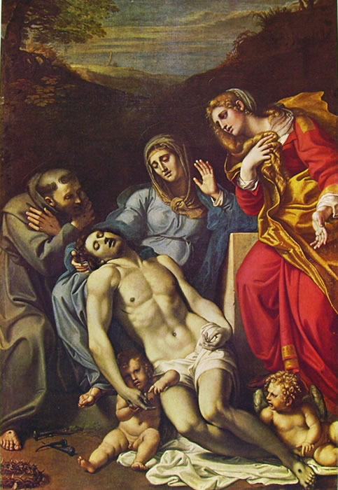 Annibale Carracci: Pietà con i Santi Francesco e Maddalena