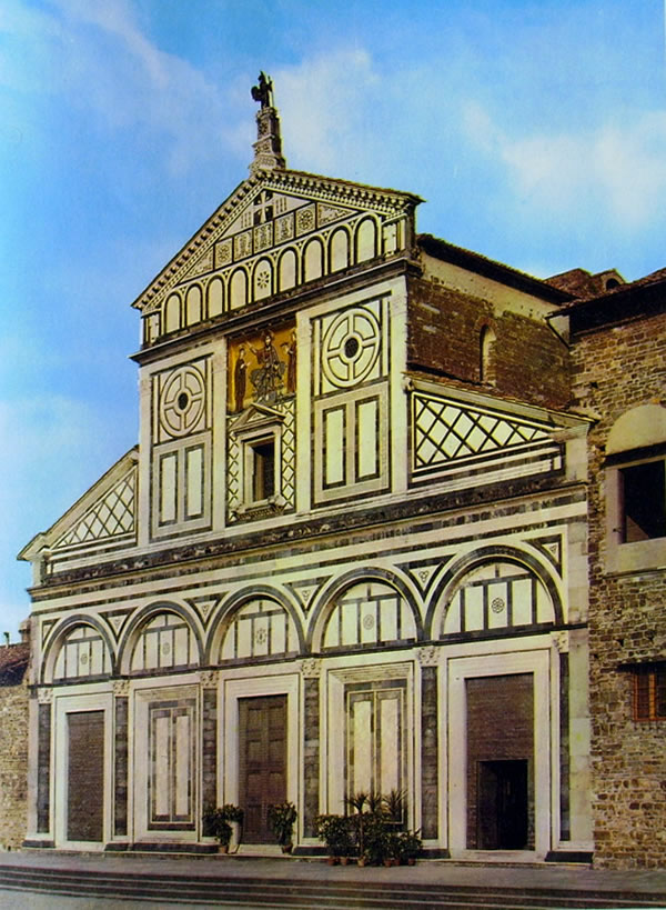 Basilica di San Miniato al Monte - La facciata della Chiesa